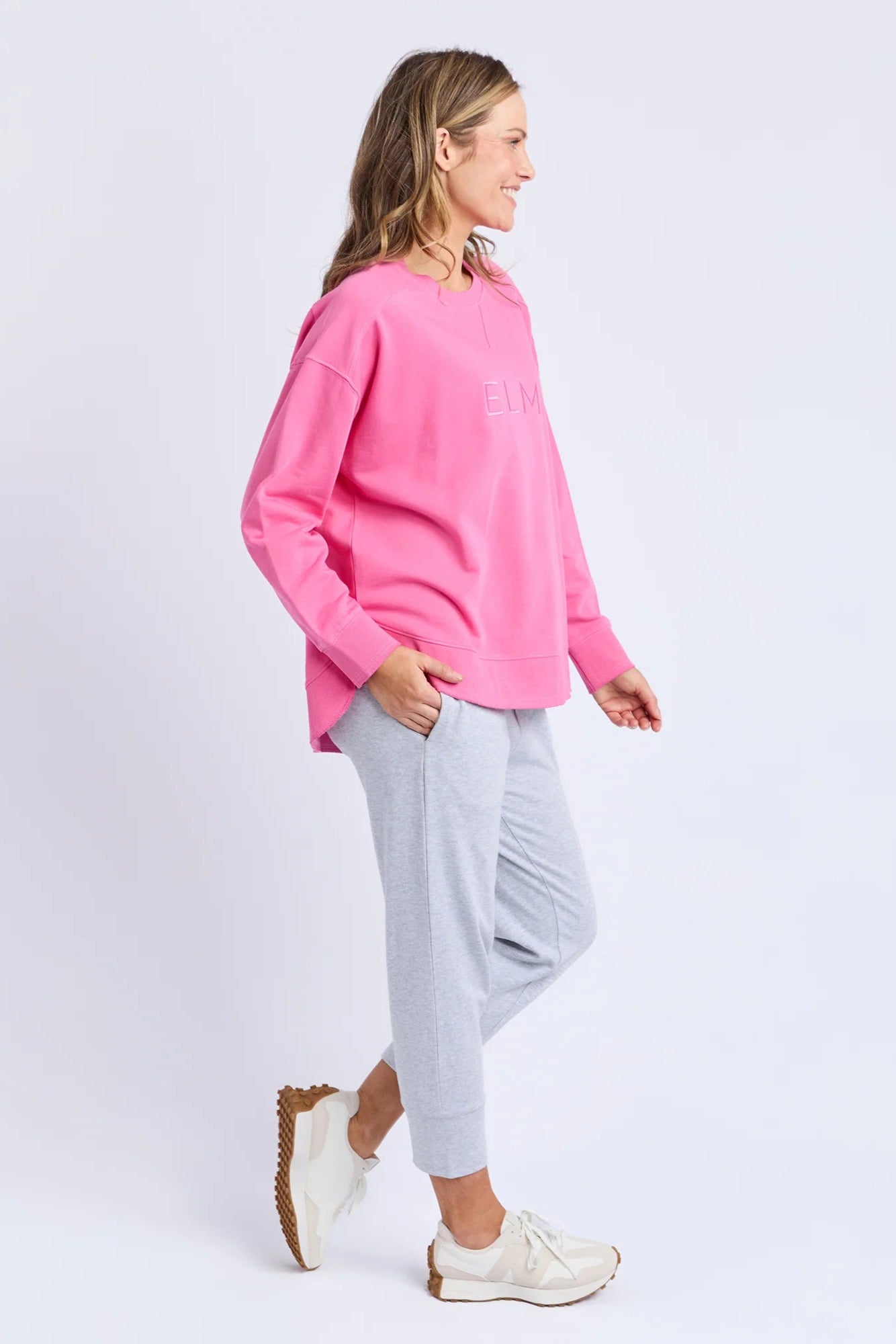ELM ESTABLISHED CREW - AURORA PINK - THE VOGUE STORE