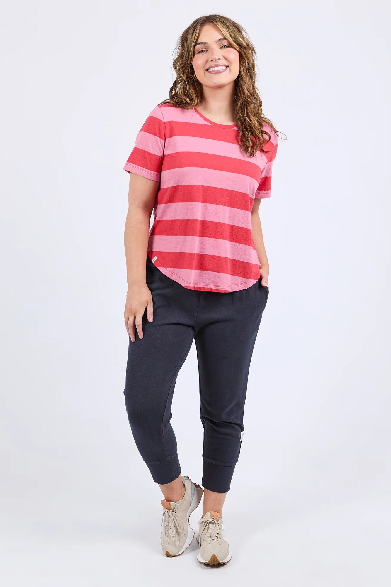 ELM SPRITZ STRIPE S/S TEE - CAYENNE & ROSE - THE VOGUE STORE