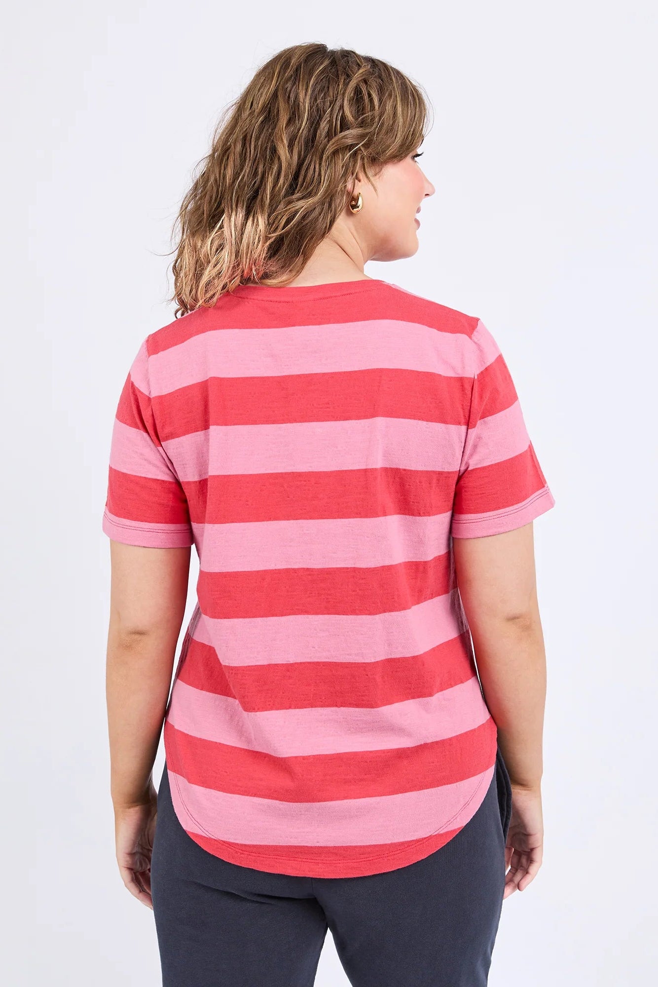 ELM SPRITZ STRIPE S/S TEE - CAYENNE & ROSE - THE VOGUE STORE
