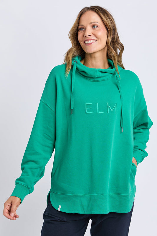 ELM ESTABLISHED HOODIE - TURQUOISE - THE VOGUE STORE