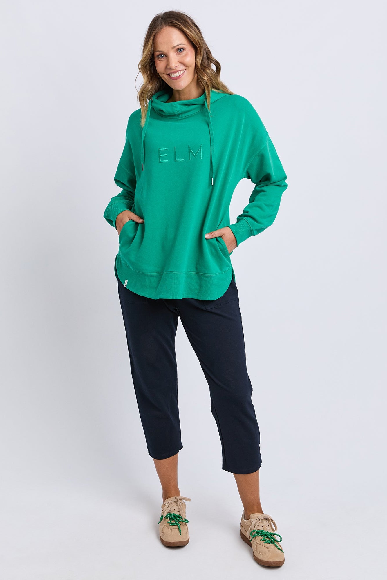 ELM ESTABLISHED HOODIE - TURQUOISE - THE VOGUE STORE