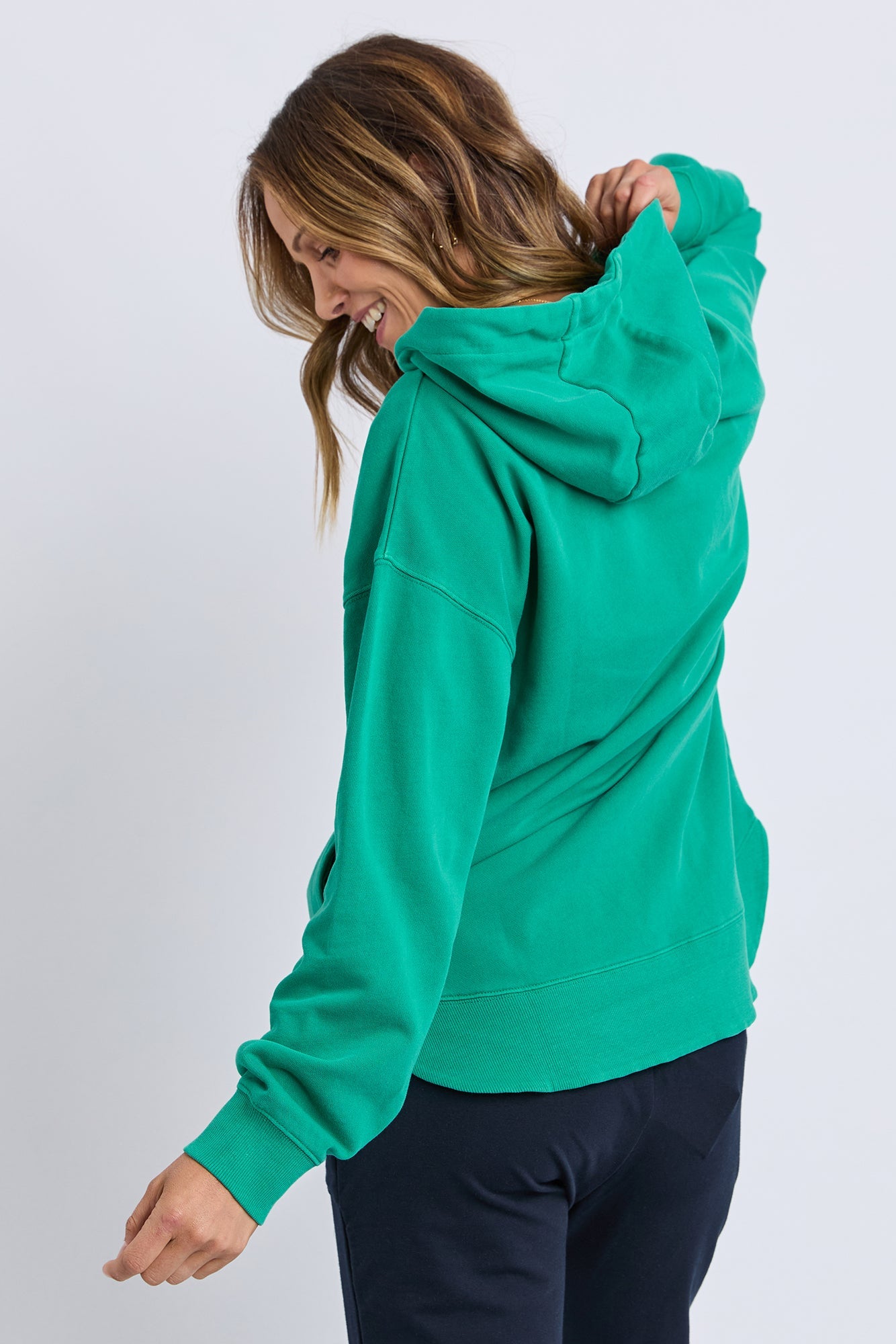ELM ESTABLISHED HOODIE - TURQUOISE - THE VOGUE STORE