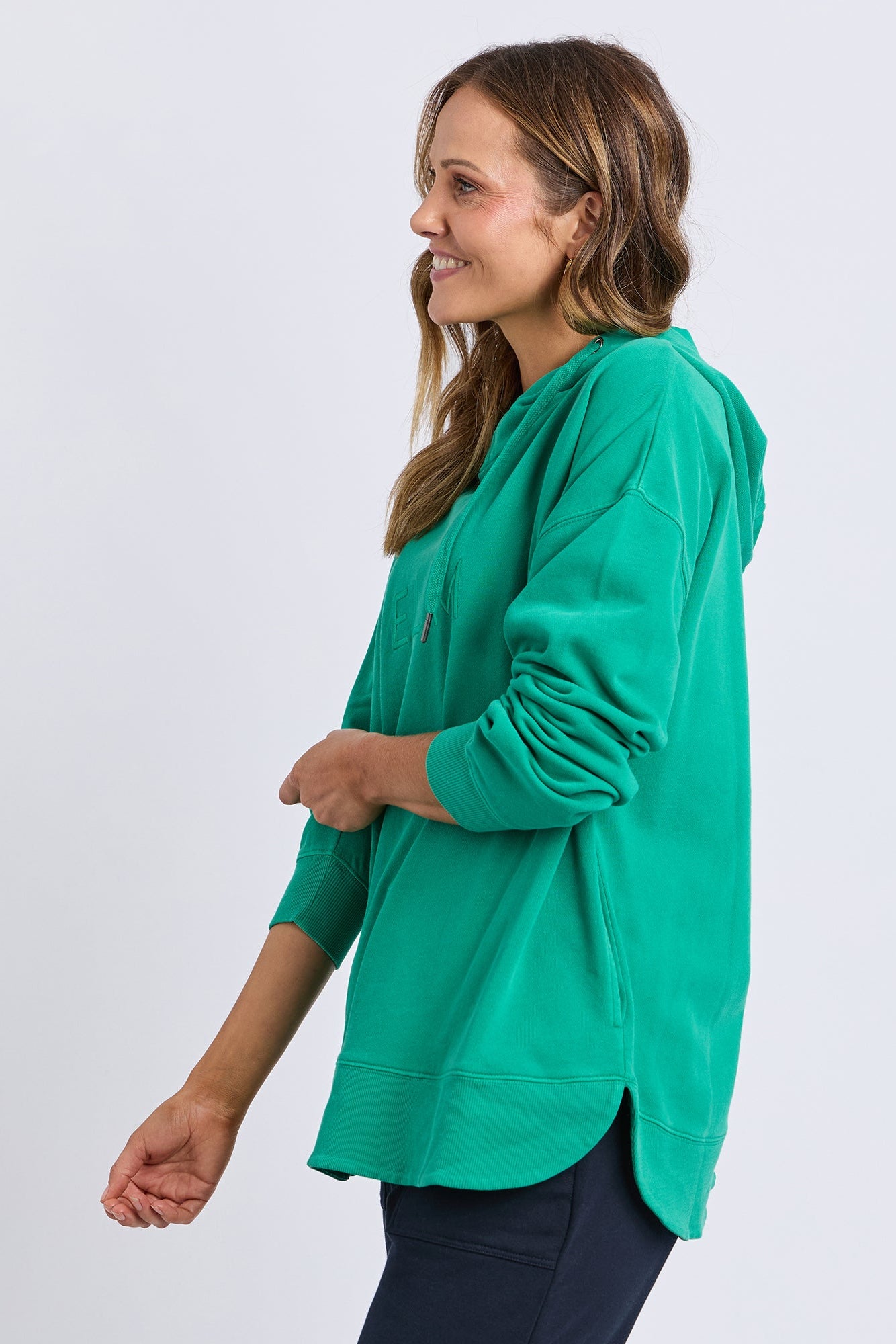 ELM ESTABLISHED HOODIE - TURQUOISE - THE VOGUE STORE