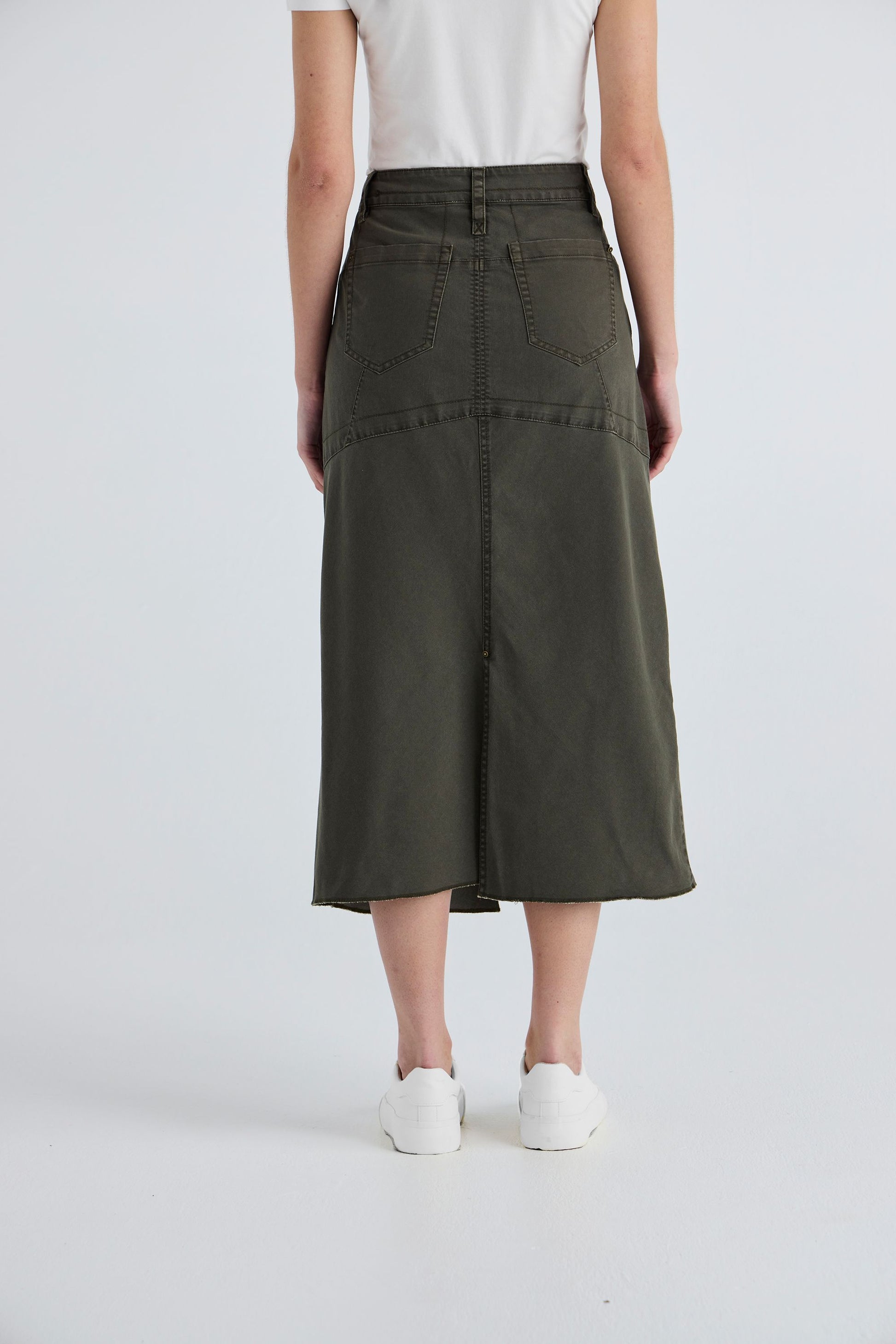 LANIA RAINE SKIRT - MILITARY - THE VOGUE STORE