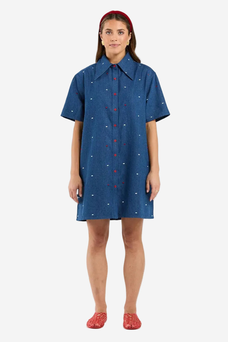 THING THING MONROE DRESS - DOTS - THE VOGUE STORE