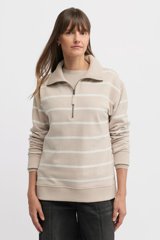 YARRA TRAIL ETERNAL SWEAT - ALMOND/ECRU - THE VOGUE STORE