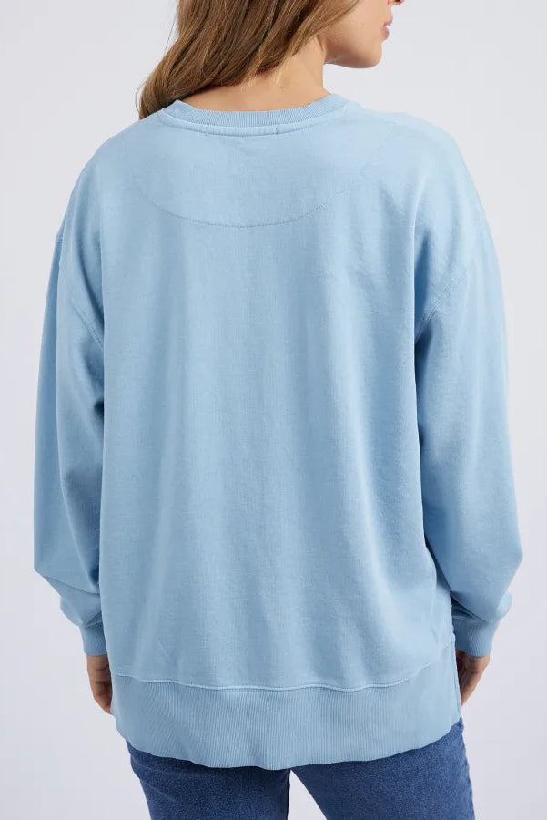FOXWOOD EFFORTLESS CREW - DUSK BLUE - THE VOGUE STORE
