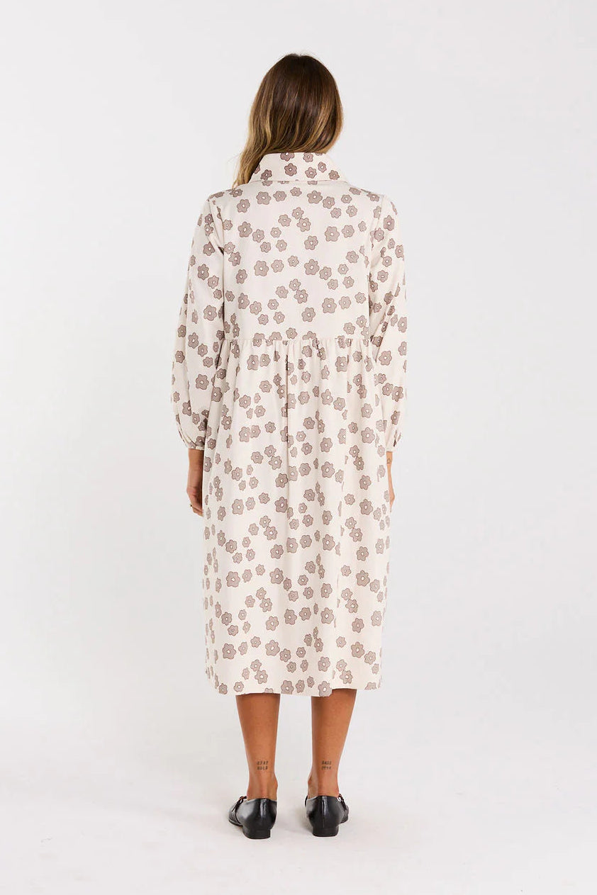 THING THING ALEAH DRESS - LATTE DAISY - THE VOGUE STORE