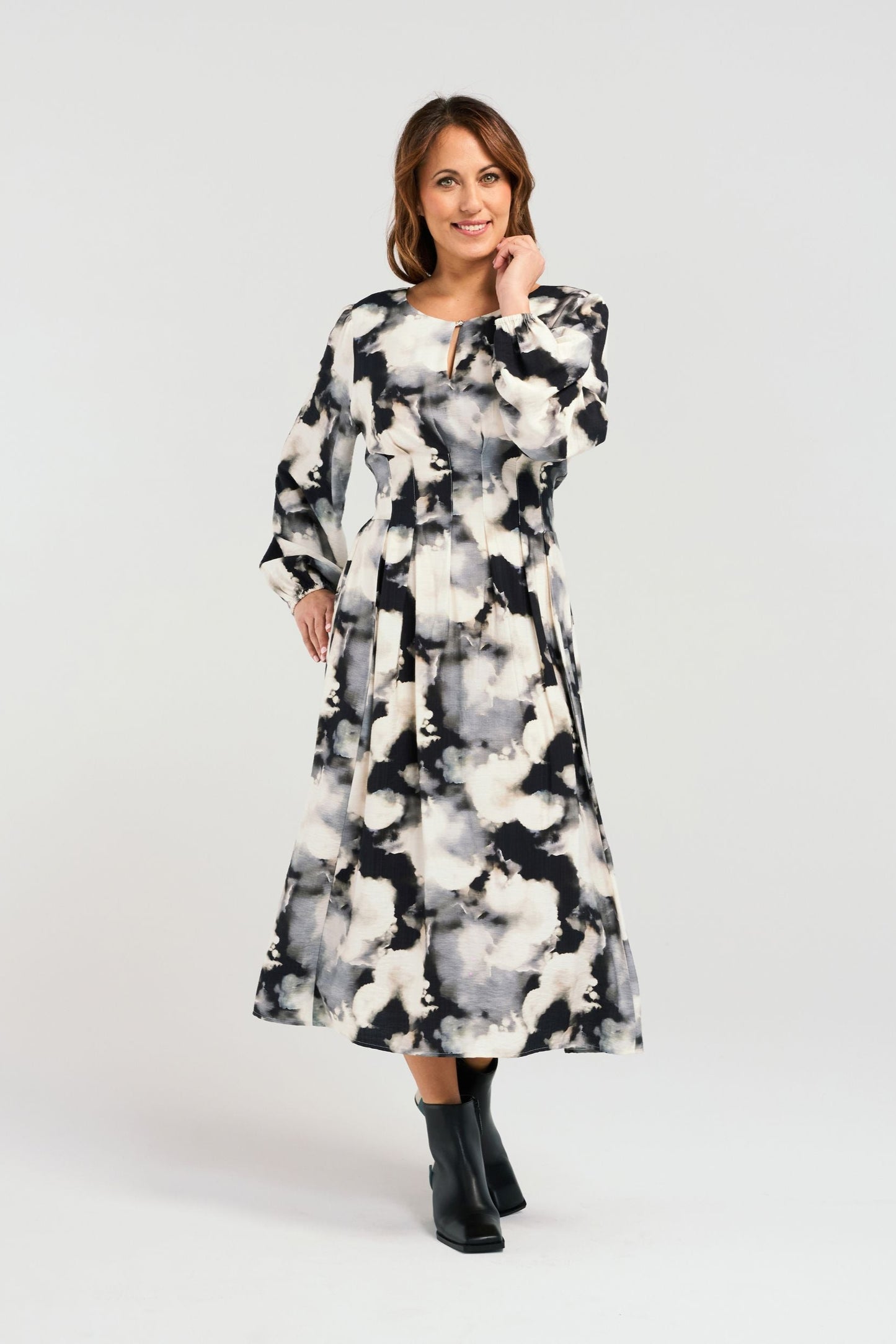 ZAFINA JESSE DRESS - NIMBUS - THE VOGUE STORE