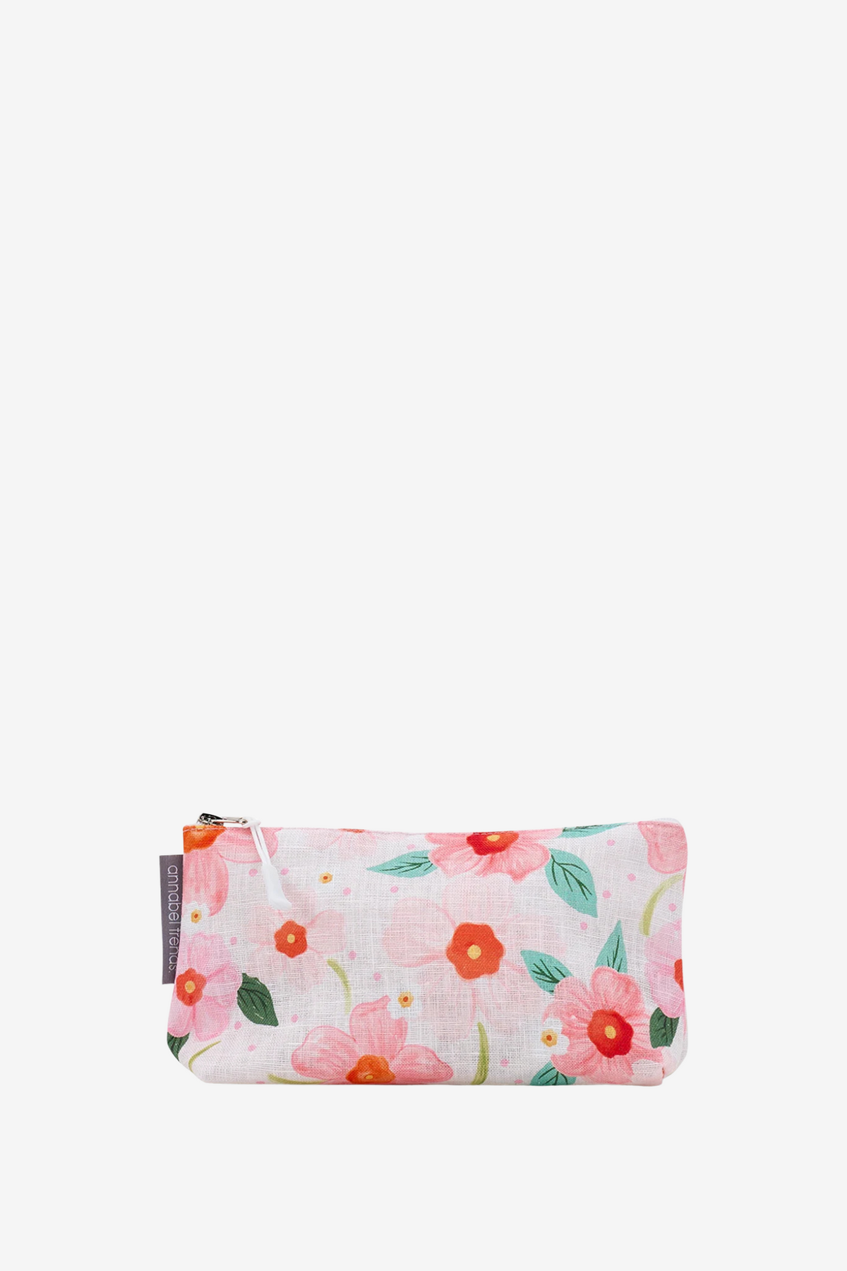 ANNABEL TRENDS LINEN COSMETIC BAG SMALL - MEADOW BLUSH - THE VOGUE STORE