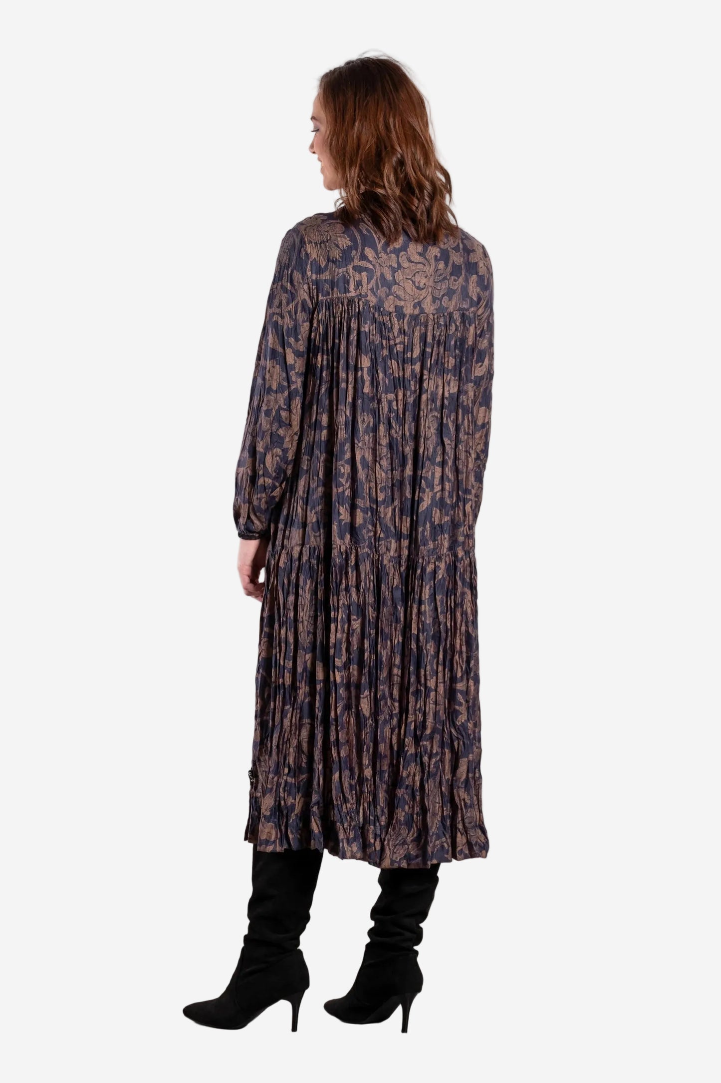 DEEANNE HOBBS BACK RUFFLE DRESS - FADED ELEGANCE - THE VOGUE STORE