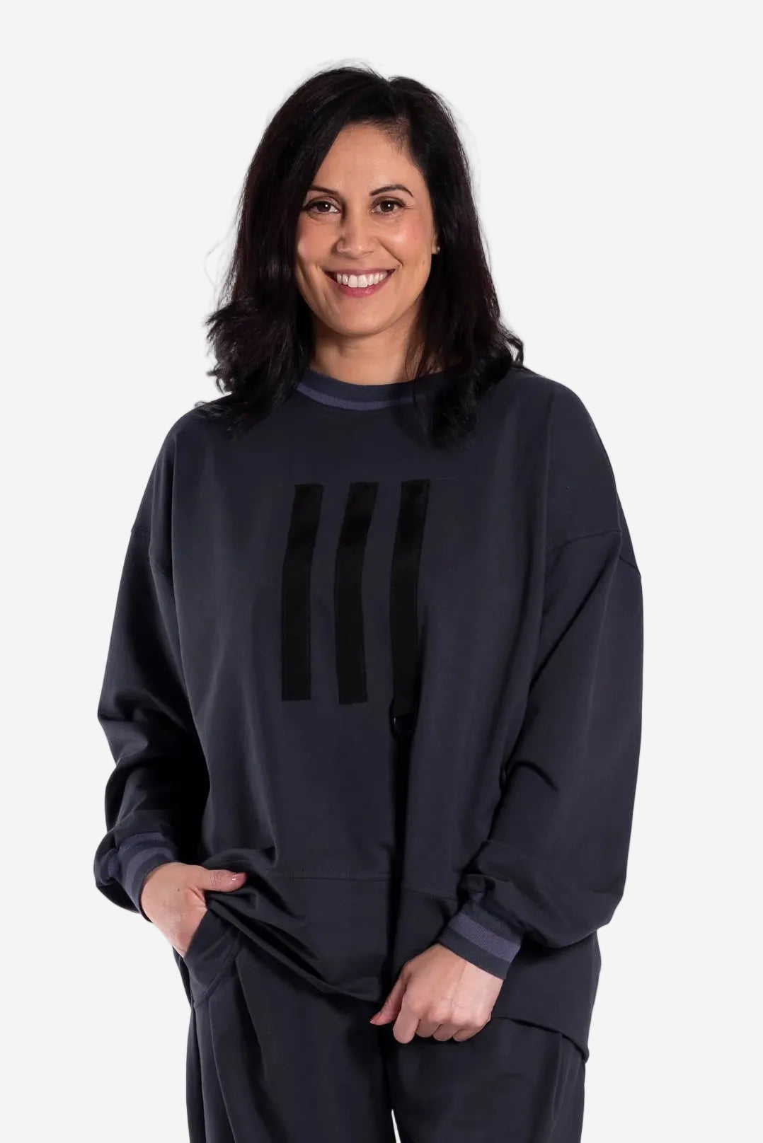 JELLICOE BELLA SWEATSHIRT - INK - THE VOGUE STORE