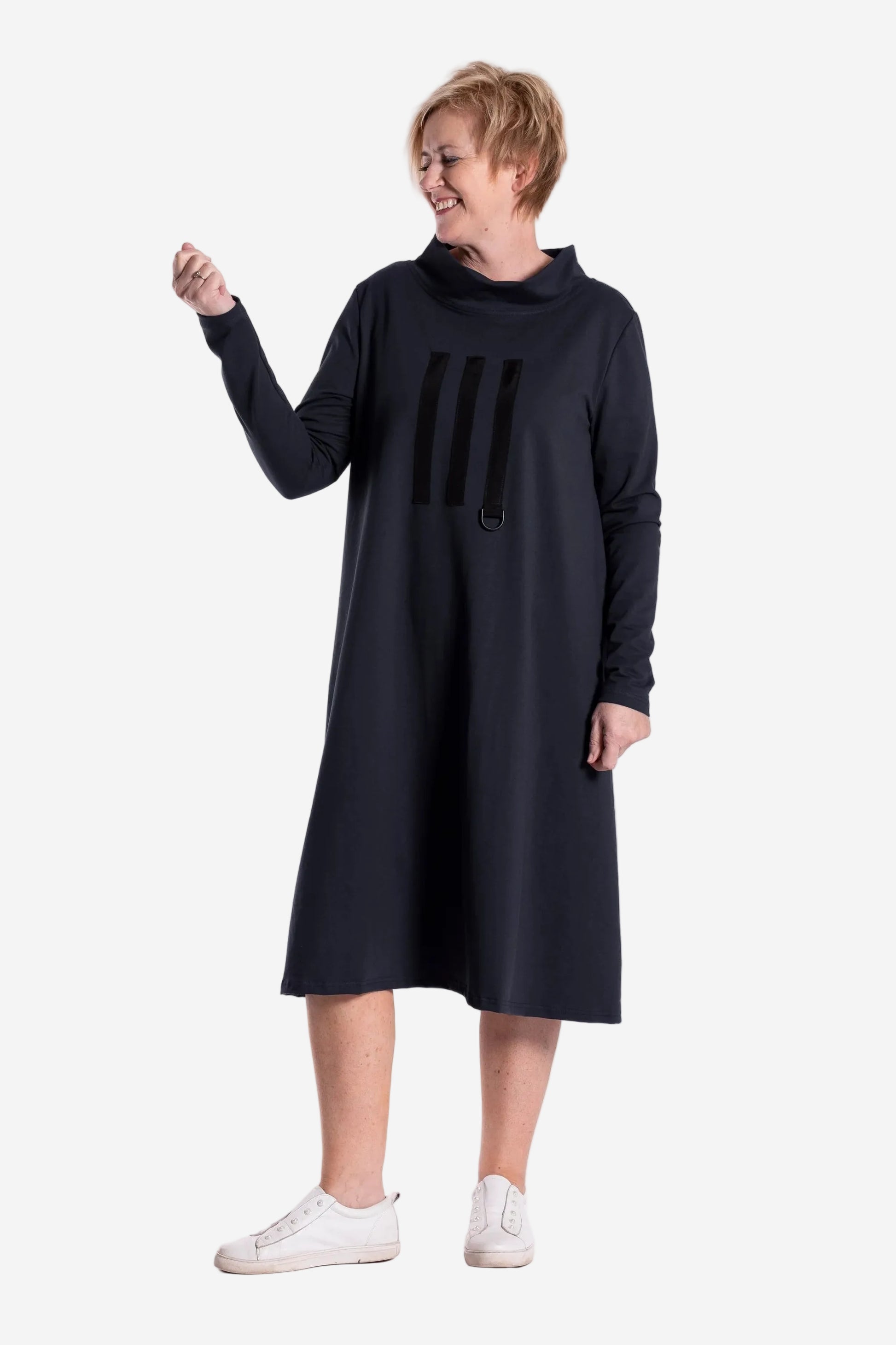 JELLICOE ZALA DRESS - INK - THE VOGUE STORE