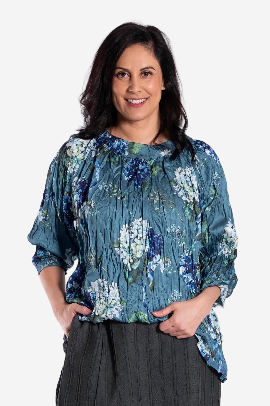 JELLICOE SURROUND TOP - MIDNIGHT GARDEN - THE VOGUE STORE