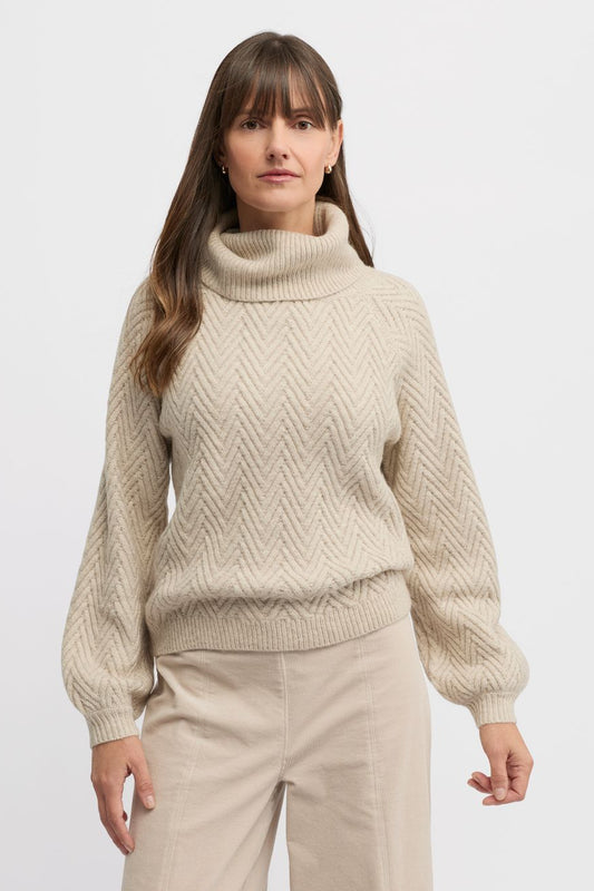 YARRA TRAIL HUDSON KNIT - ALMOND - THE VOGUE STORE