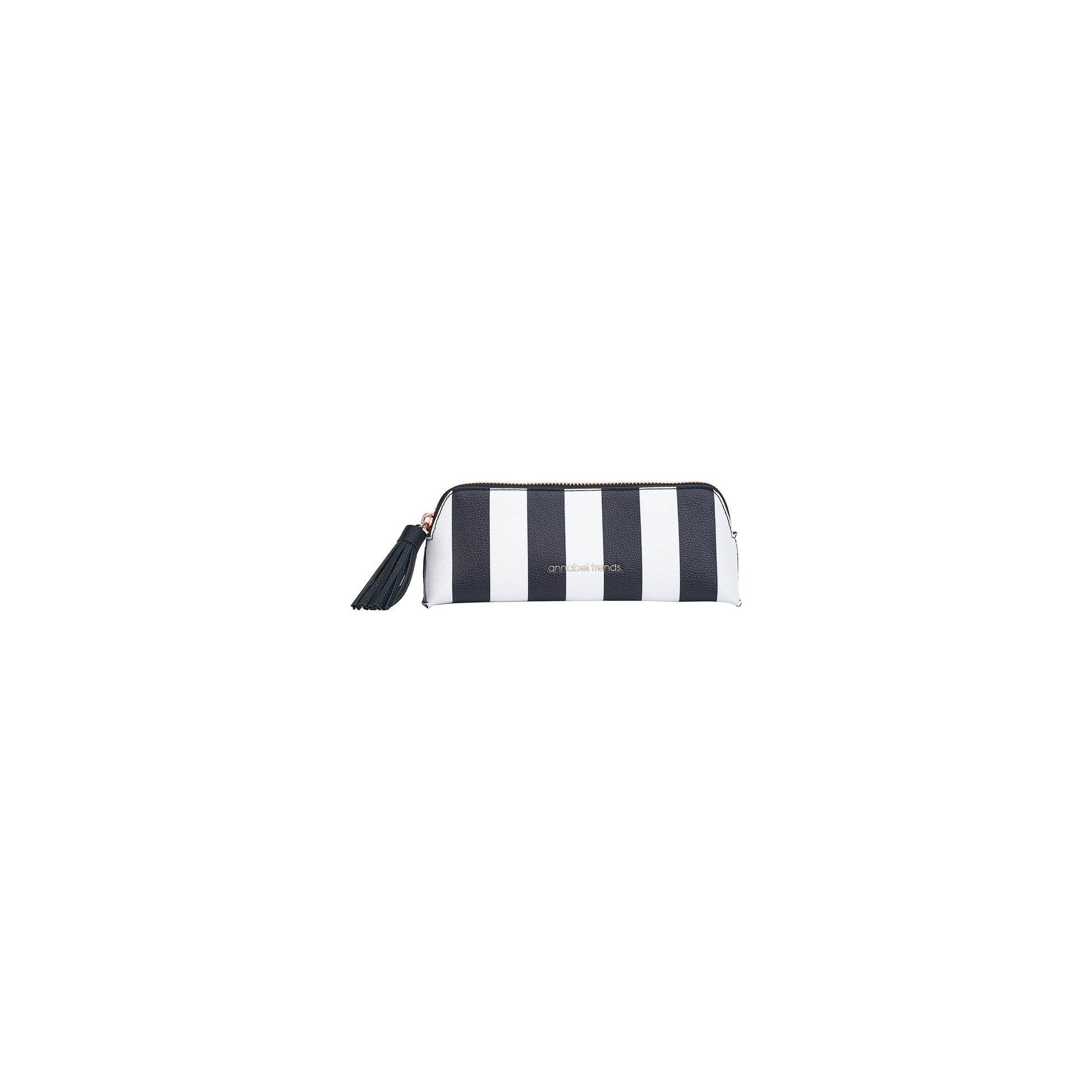 VANITY BAG MINI BLACK & WHITE STRIPE