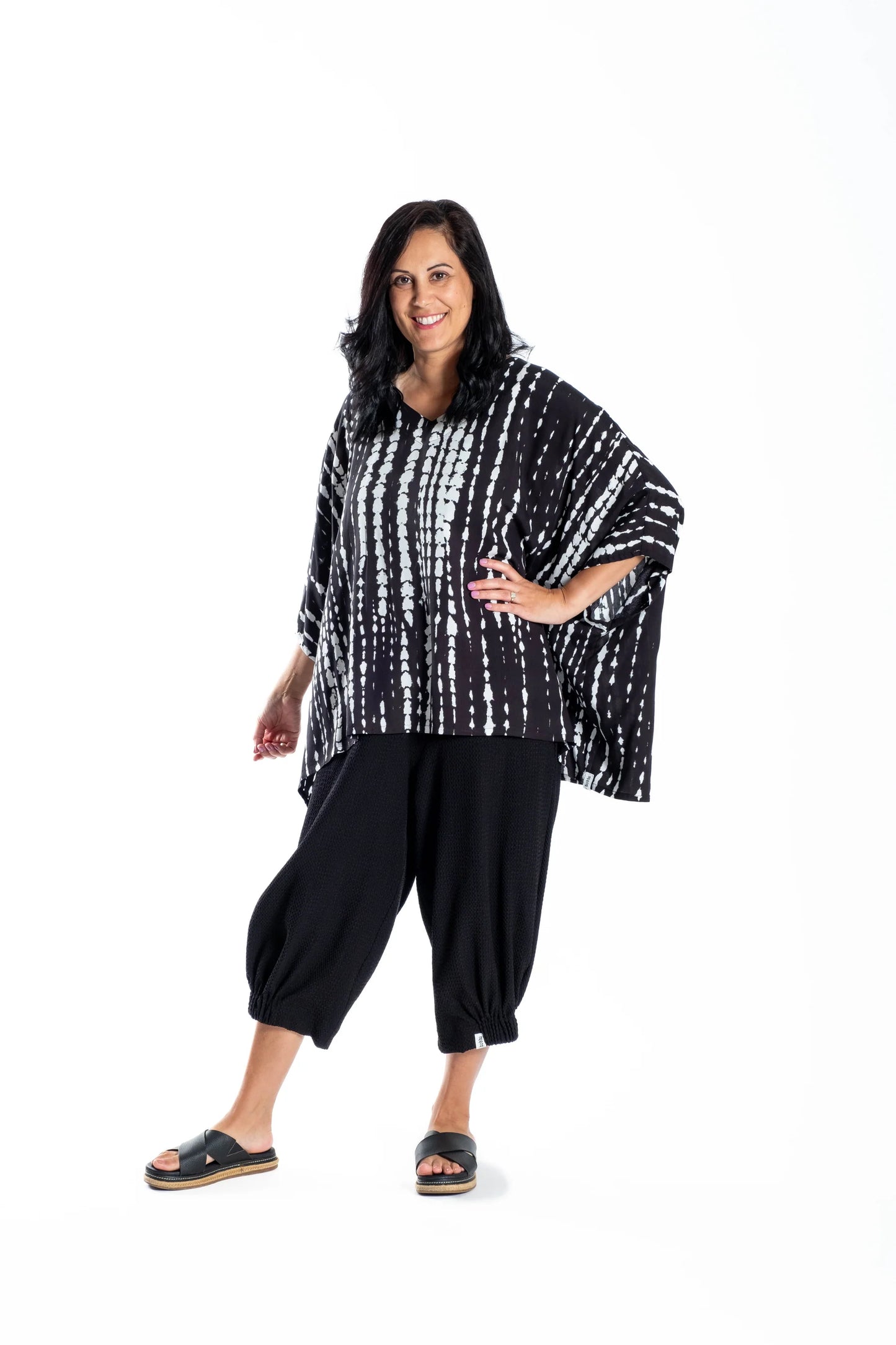 DEEANNE HOBBS RESTART TOP - INK - THE VOGUE STORE