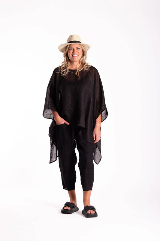 DEEANNE HOBBS MIMI TOP BLACK - THE VOGUE STORE