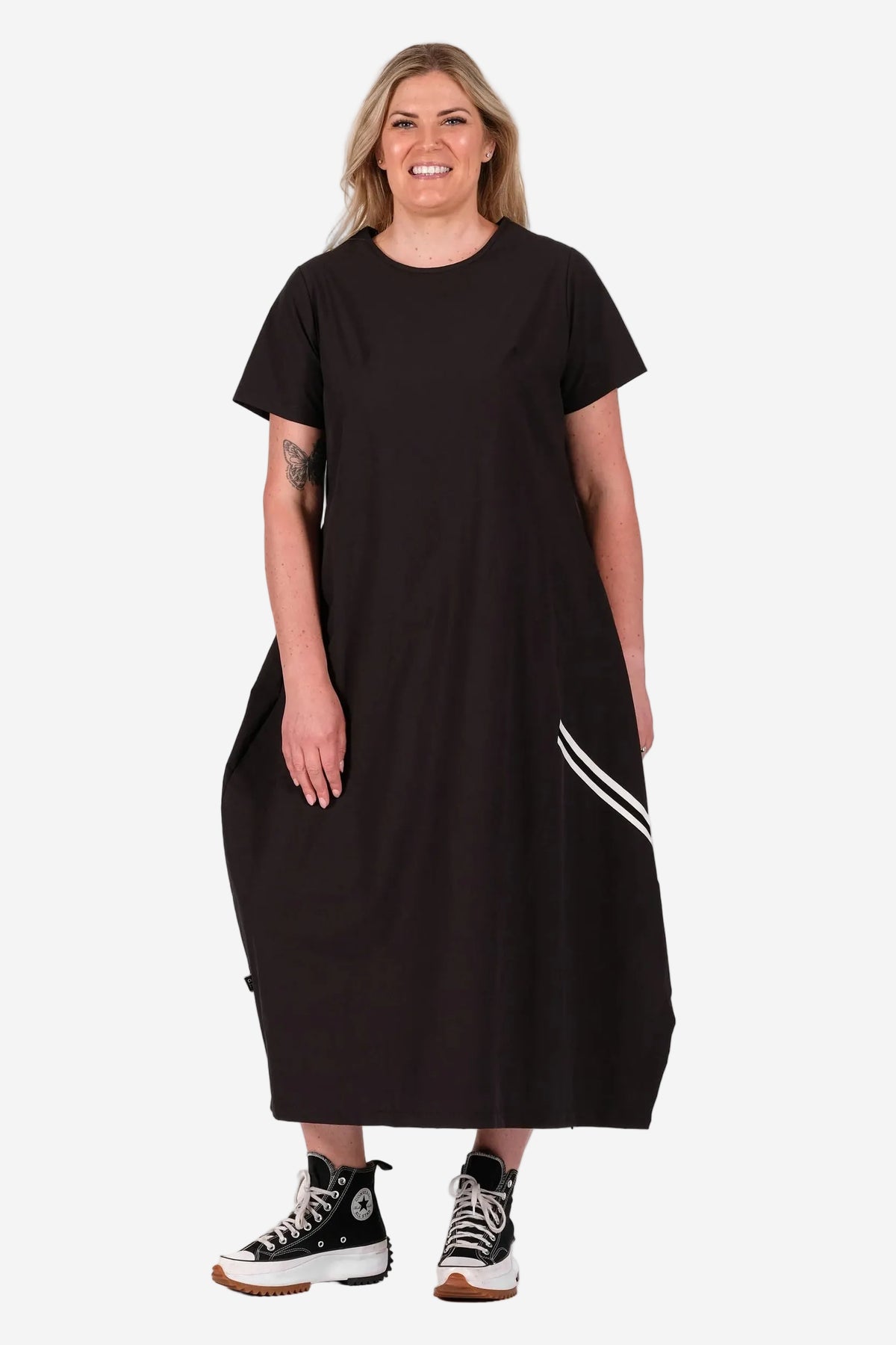 DEEANNE HOBBS SIENNE DRESS - NOIR - THE VOGUE STORE