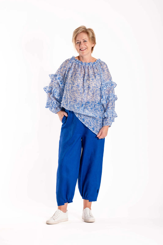 JELLICOE ARABELLA TOP - FRENCH BLUE - THE VOGUE STORE