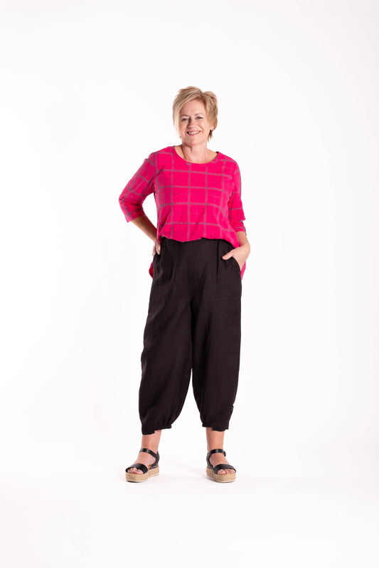 JELLICOE STITCH PANTS - BLACK - THE VOGUE STORE
