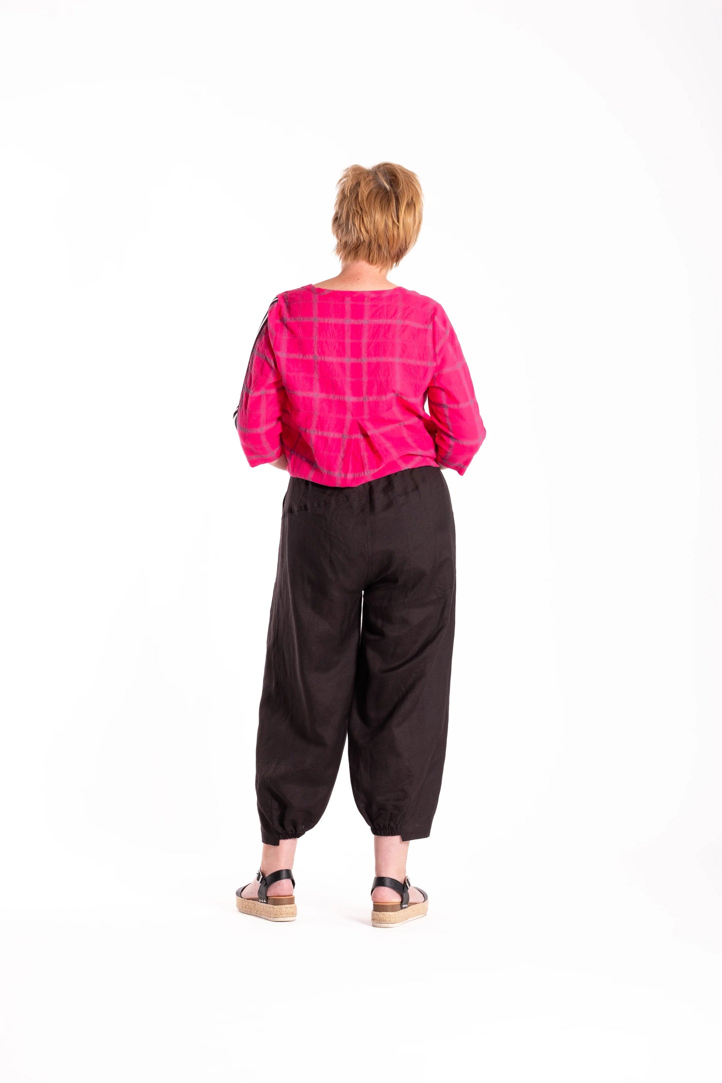 JELLICOE STITCH PANTS - BLACK - THE VOGUE STORE