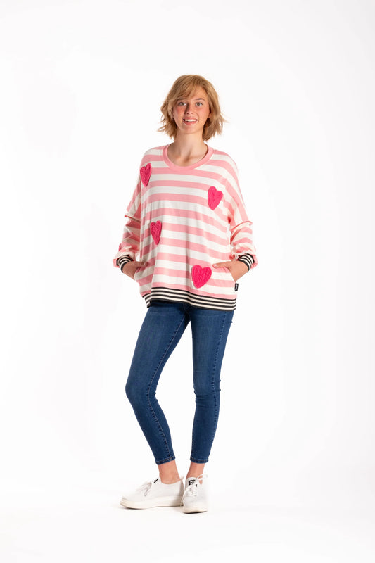 JELLICOE SWEATSHIRT CANDY STRIPE - CANDY STRIPE - THE VOGUE STORE