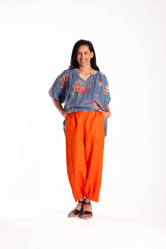 JELLICOE STITCH PANTS - ORANGE - THE VOGUE STORE