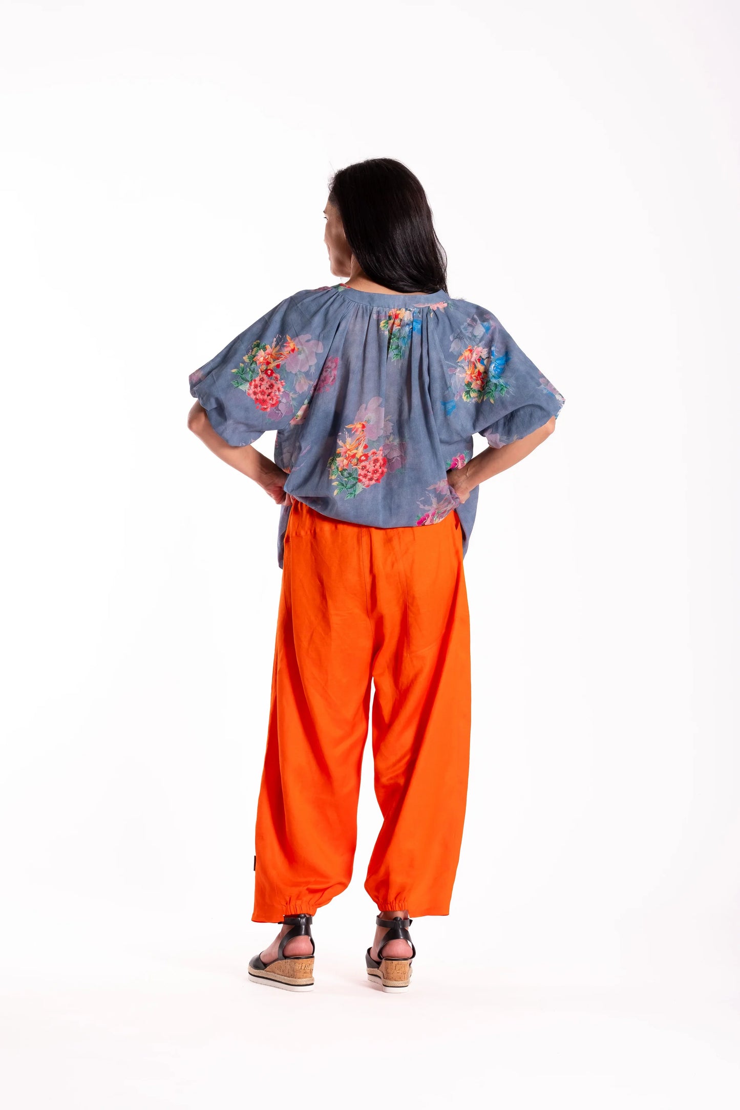 JELLICOE STITCH PANTS - ORANGE - THE VOGUE STORE