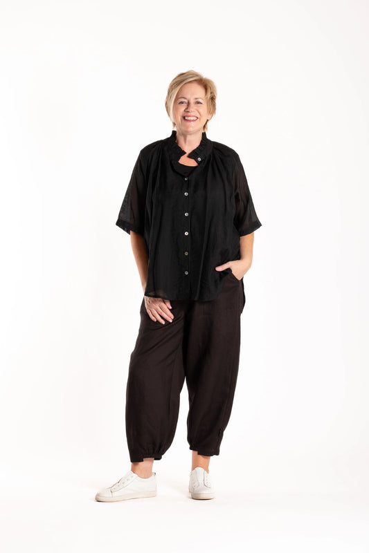 JELLICOE DELIGHT BLOUSE - BLACK - THE VOGUE STORE
