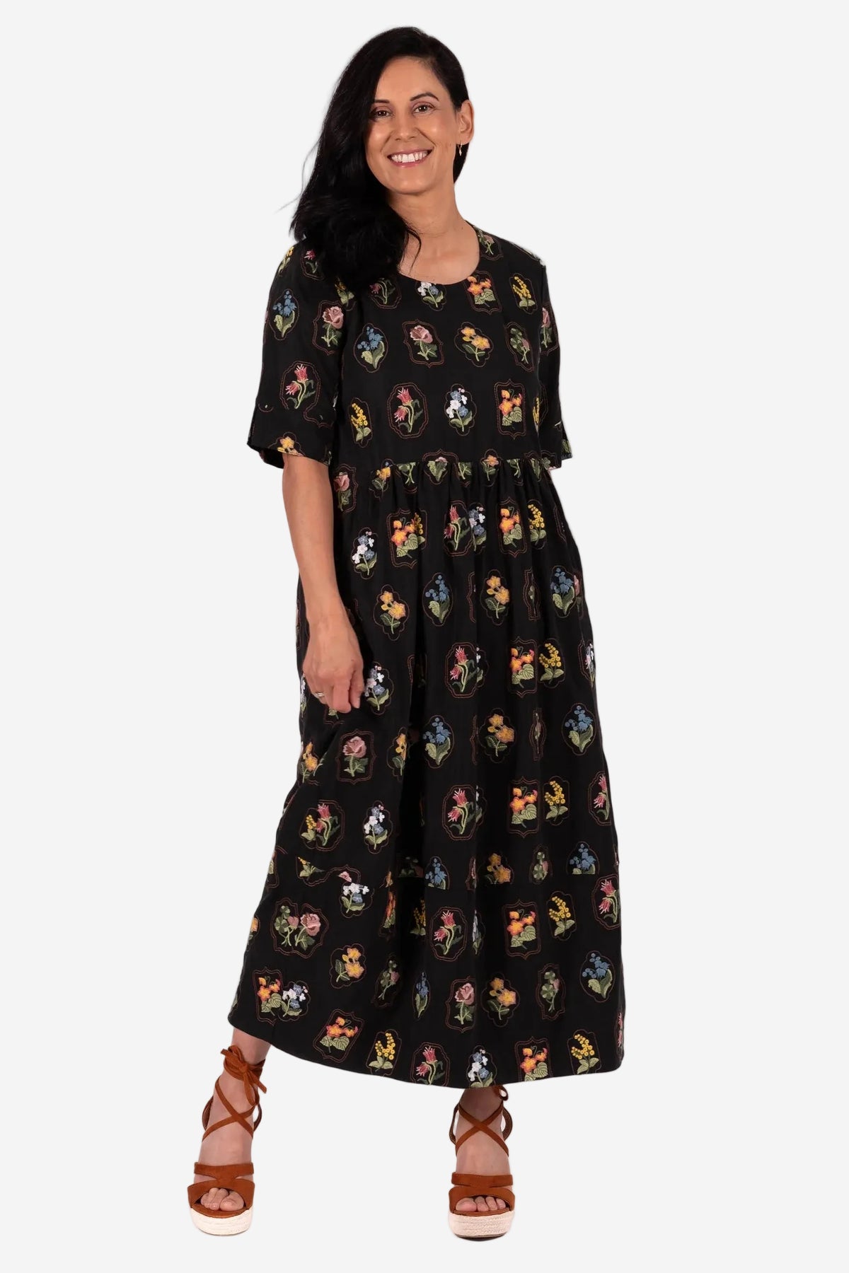 JELLICOE COCO DRESS - GARDEN MEDALLION - THE VOGUE STORE