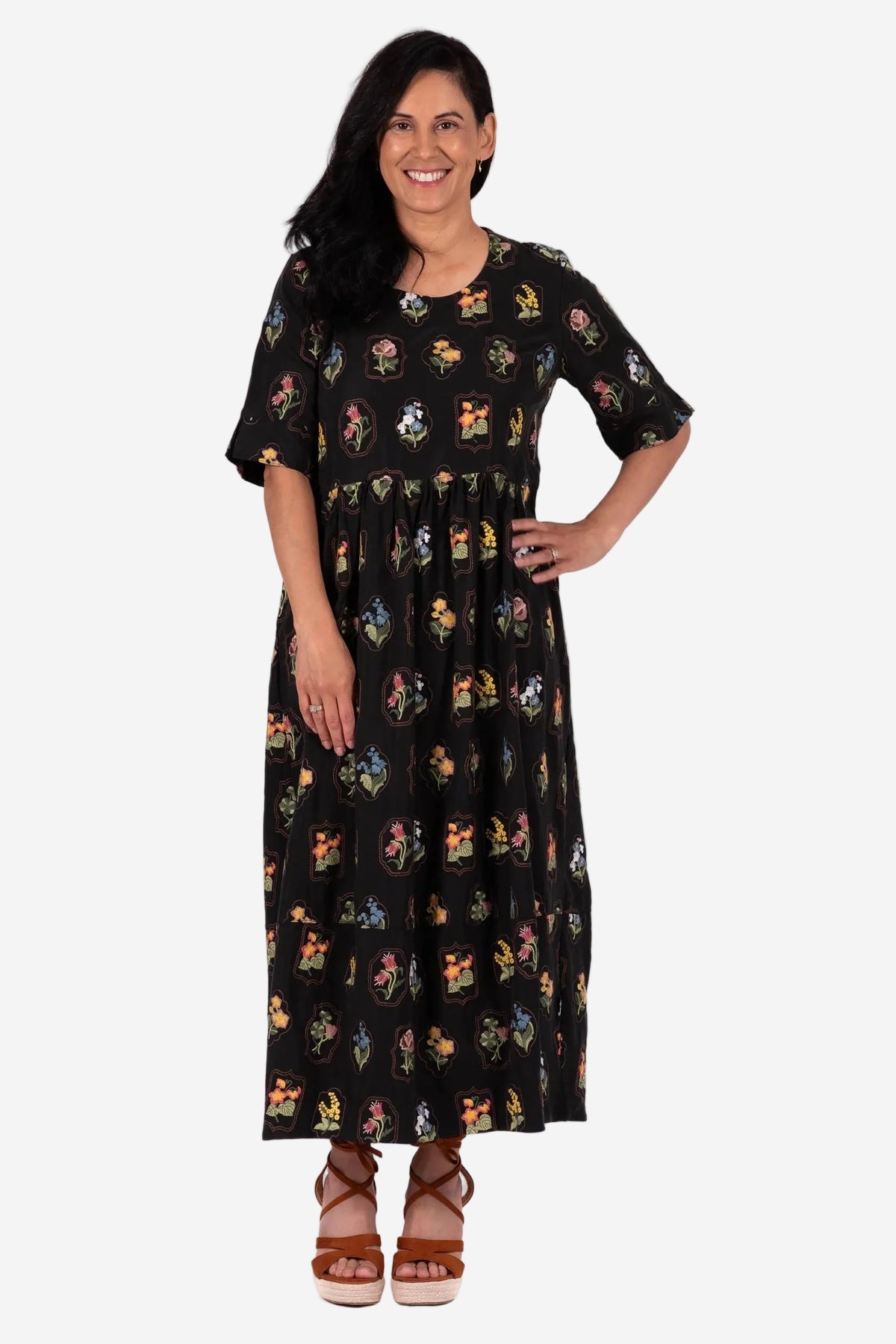 JELLICOE COCO DRESS - GARDEN MEDALLION - THE VOGUE STORE