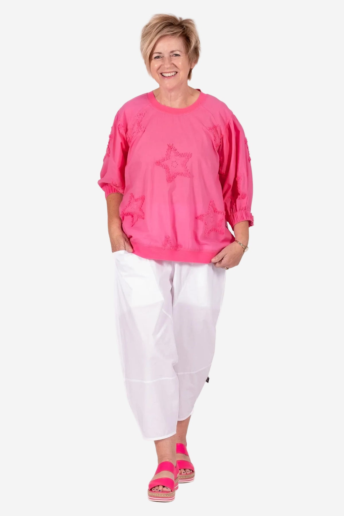 JELLICOE TEAM TOP - STARSTRUCK PINK - THE VOGUE STORE