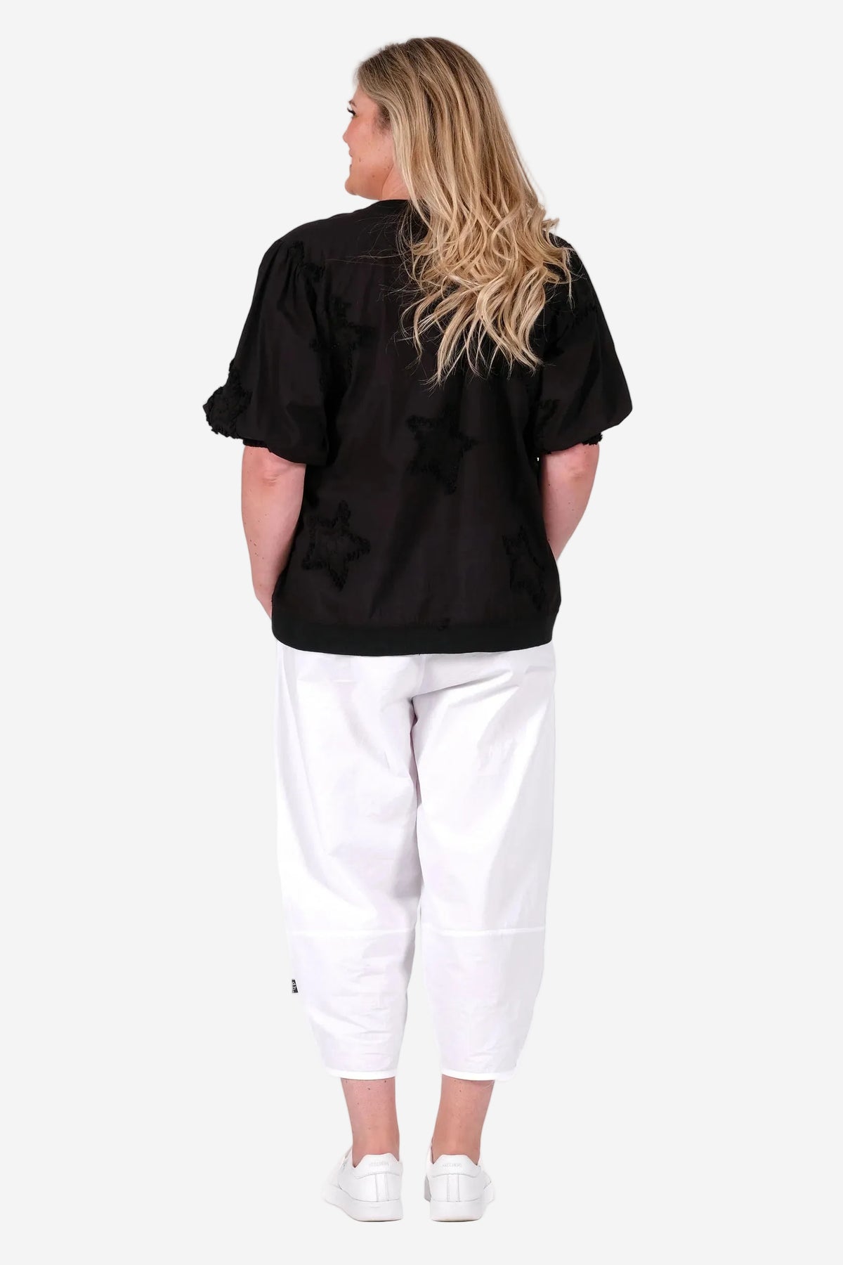 JELLICOE TEAM TOP - STARSTRUCK NOIR - THE VOGUE STORE