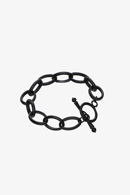 ANTLER BLACK CHAIN & FOB BRACELET