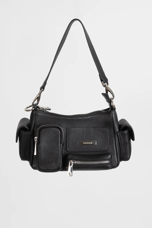 FEDERATION BUSY DAY BAG - BLACK/SILVER - THE VOGUE STORE