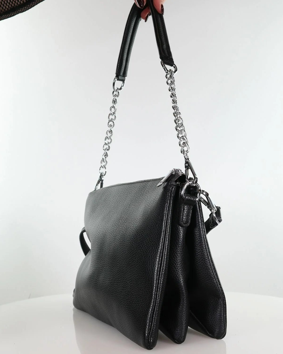MINX THE GETAWAY BAG - BLACK SMALL MILLED - THE VOGUE STORE