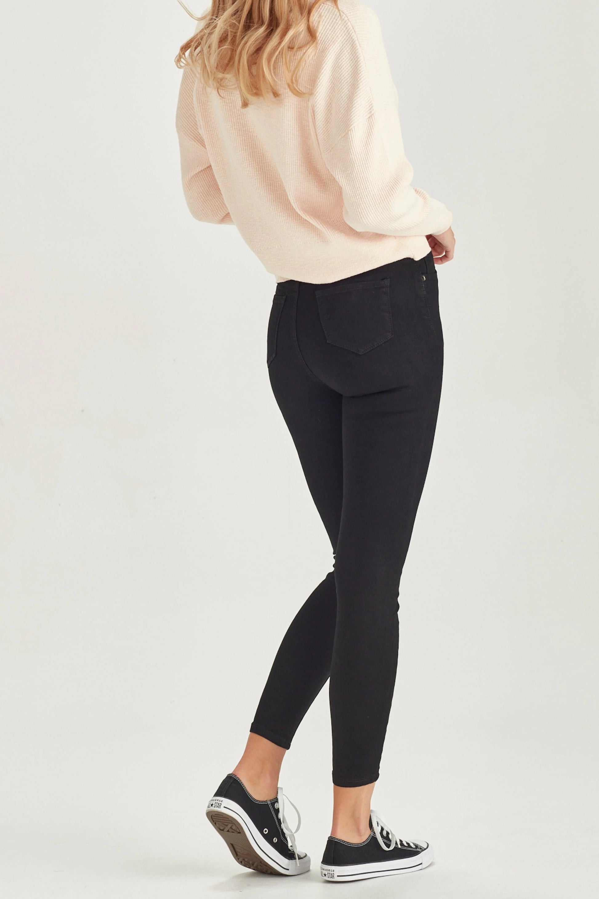 JUNKFOOD BOWIE ANKLE GRAZER - BLACK- THE VOGUE STORE