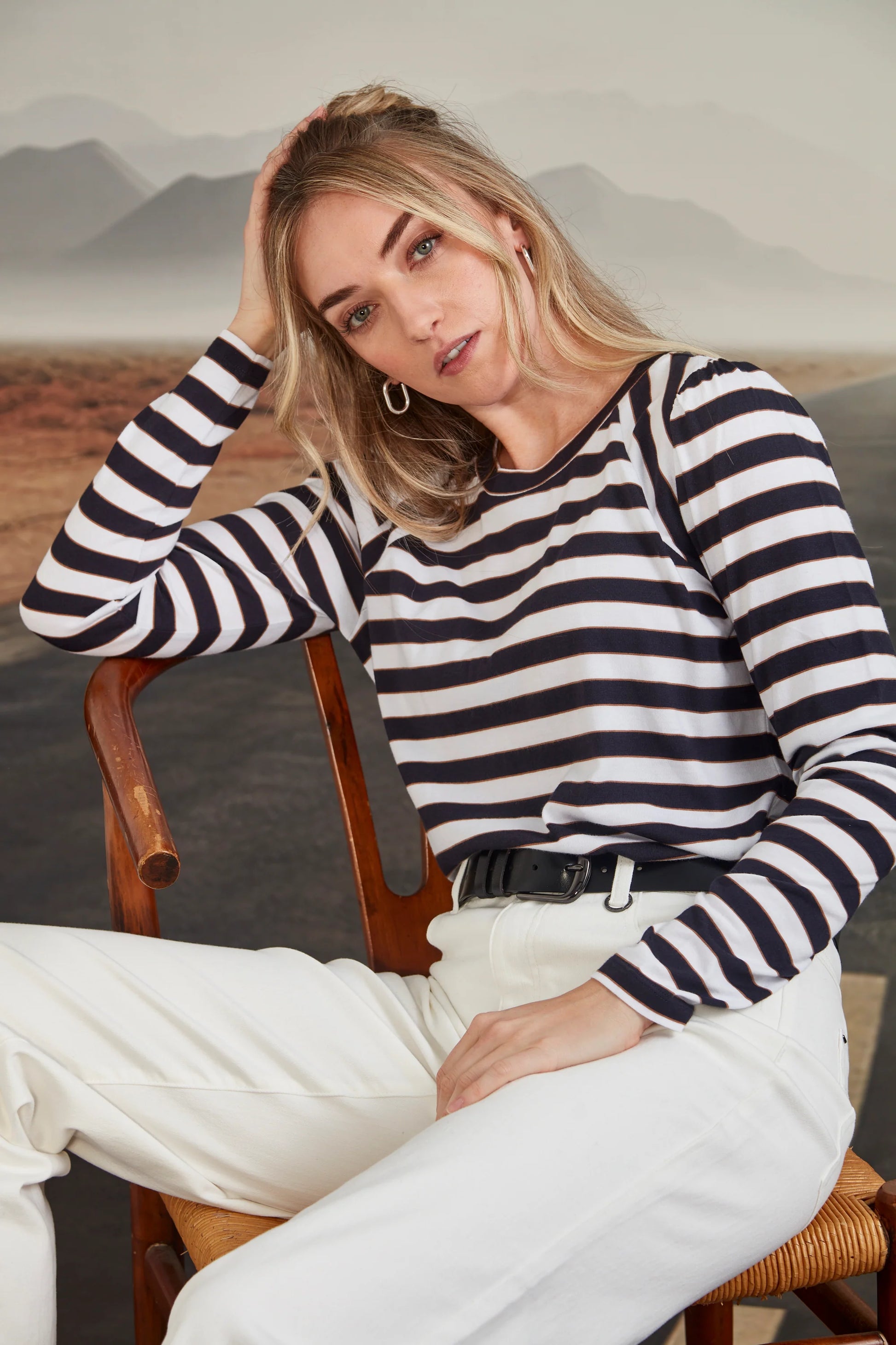 VERGE BRITNEY TOP - INK - THE VOGUE STORE