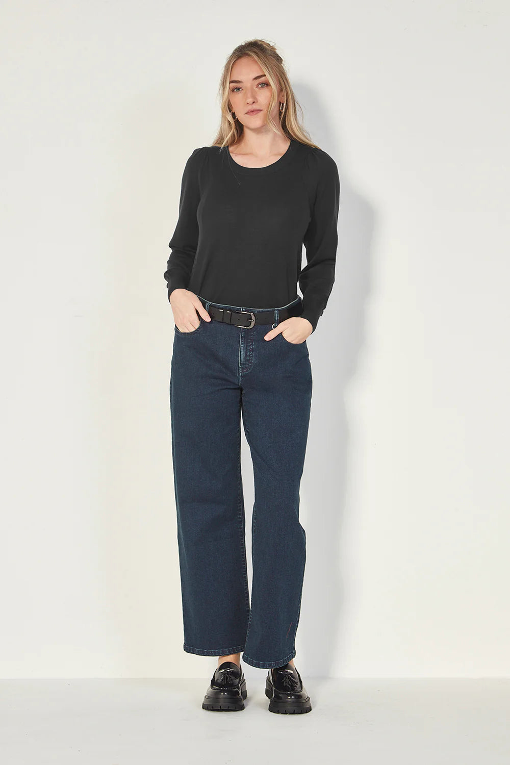 VERGE BRONTE SWEATER - BLACK - THE VOGUE STORE
