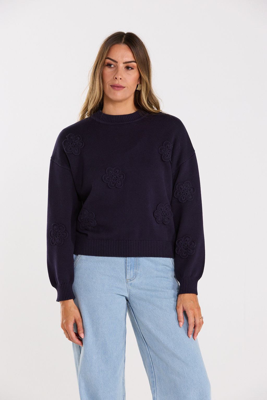 THING THING BUD JUMPER - NAVY - THE VOGUE STORE