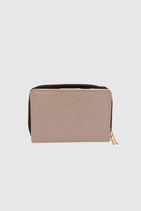 SECOND NATURE MEDIUM COIN & CARD WALLET - WILD OAT - THE VOGUE STORE