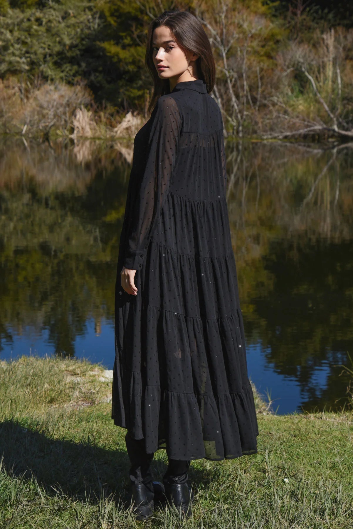COOP SUN & THE SWOON DRESS - BLACK - THE VOGUE STORE