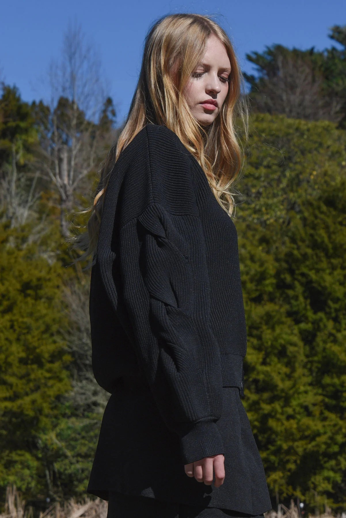 COOP TWIST & SHOUT CARDIGAN - BLACK - THE VOGUE STORE