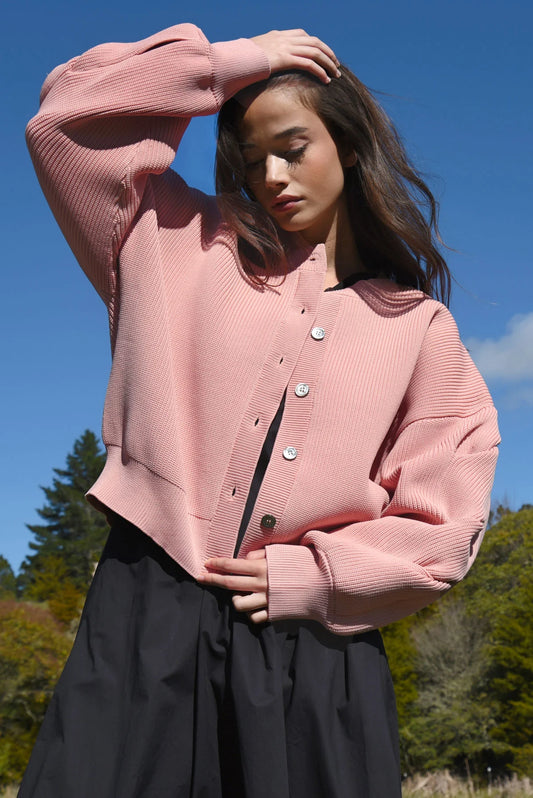 COOP TWIST & SHOUT CARDIGAN - PINK - THE VOGUE STORE
