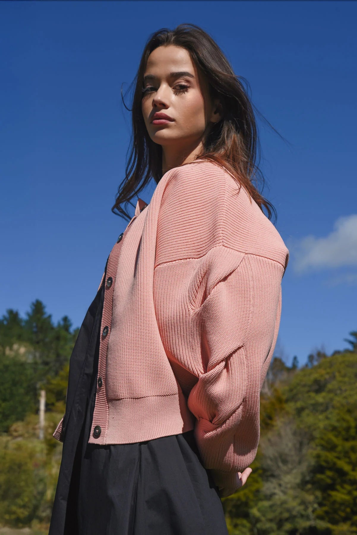 COOP TWIST & SHOUT CARDIGAN - PINK - THE VOGUE STORE