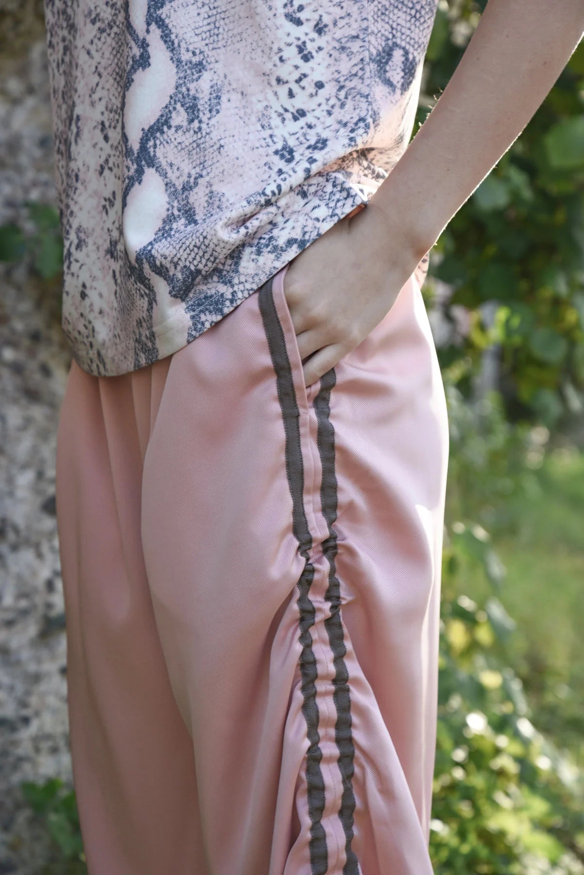 COOP PULLING STRINGS TROUSER - PINK - THE VOGUE STORE