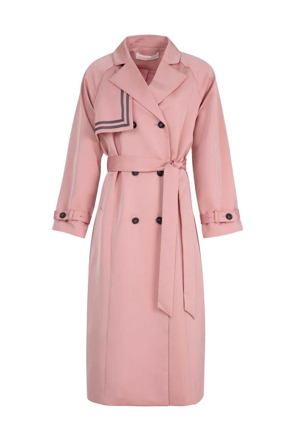 COOP TRENCH CONNECTION COAT - PINK - THE VOGUE STORE