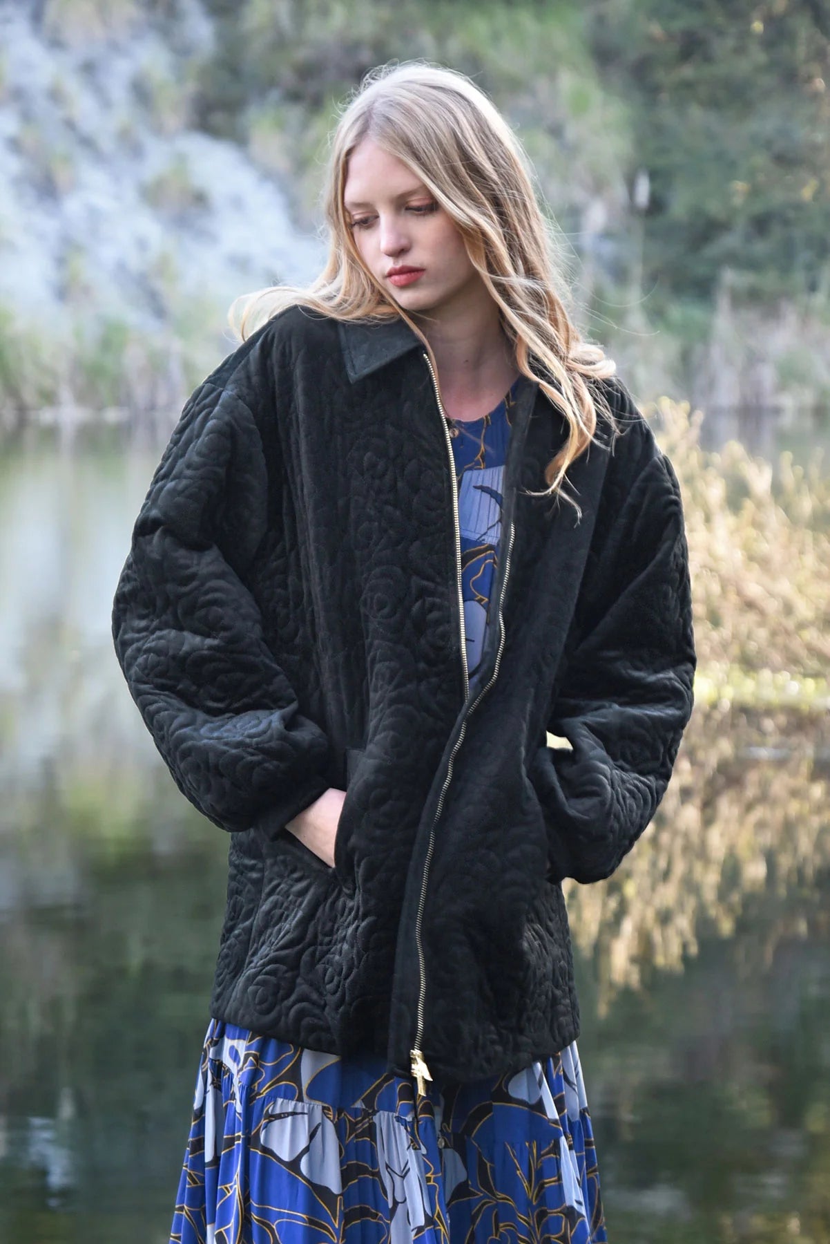 COOP PROVEN QUILTY JACKET - BLACK - THE VOGUE STORE