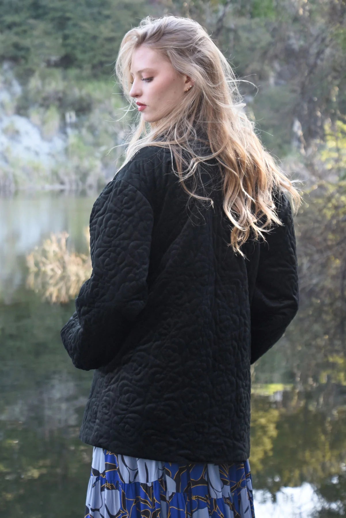 COOP PROVEN QUILTY JACKET - BLACK - THE VOGUE STORE